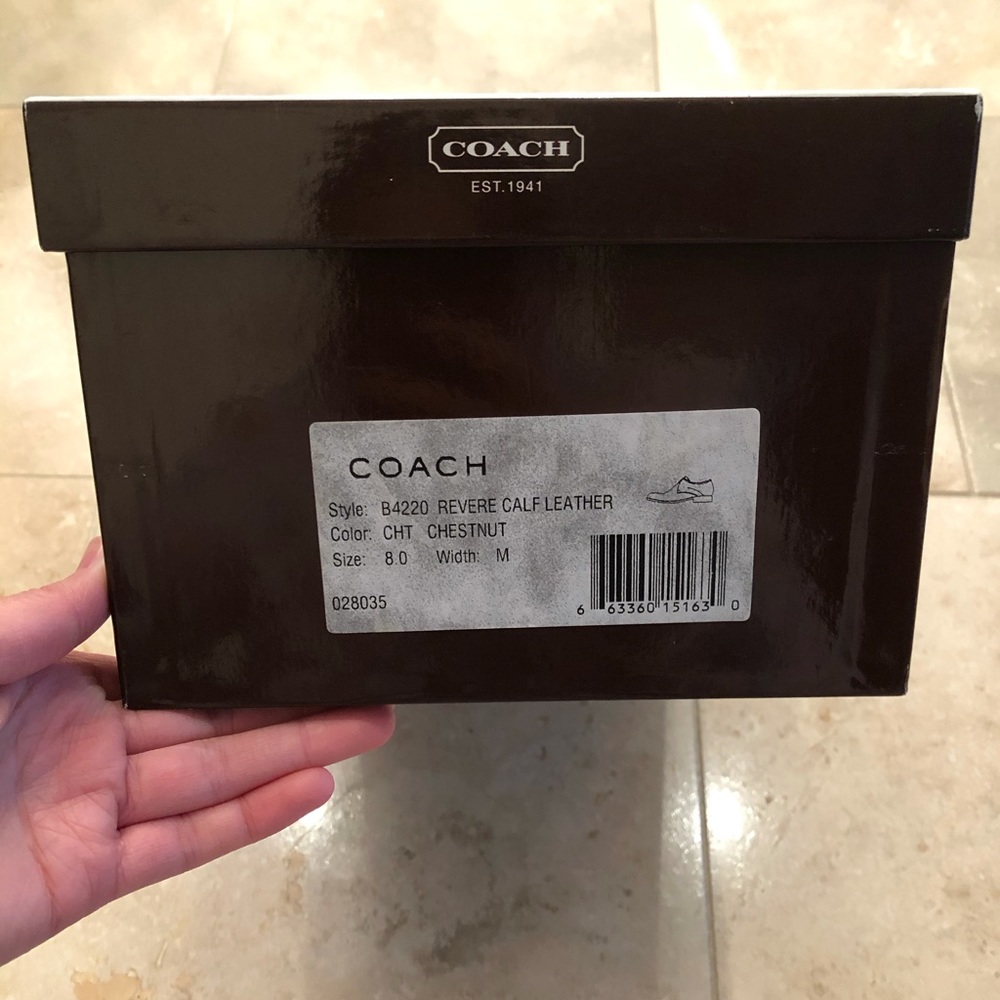 🔥NIB Coach Italian Made Derby Shoes - Picture 9 of 10